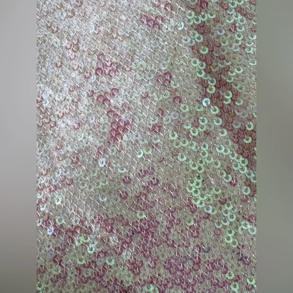 Victoria Secret Iridescent White Sequined Tote Bag - Picture 3 of 4
